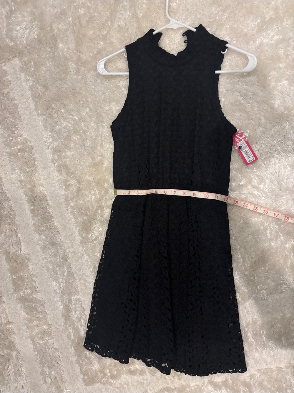 Target Black Lace Sleeveless Fit-and-Flare Dress - Picture 7 of 7